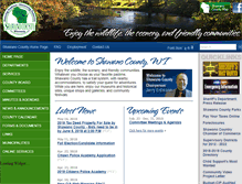 Tablet Screenshot of co.shawano.wi.us